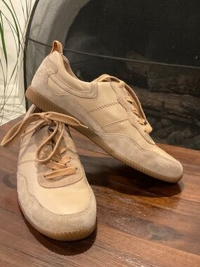 Paul Green Tillly Sneakers Tan Leather Size 7
